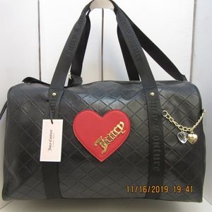 Juicy couture duffle cross my heart travel bag